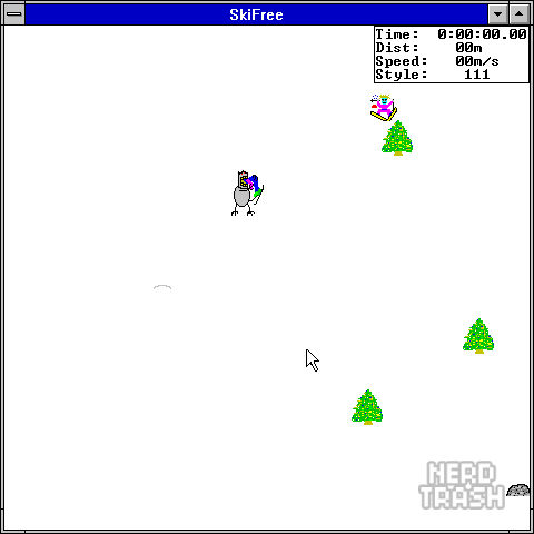 SkiFree Gameplay 03